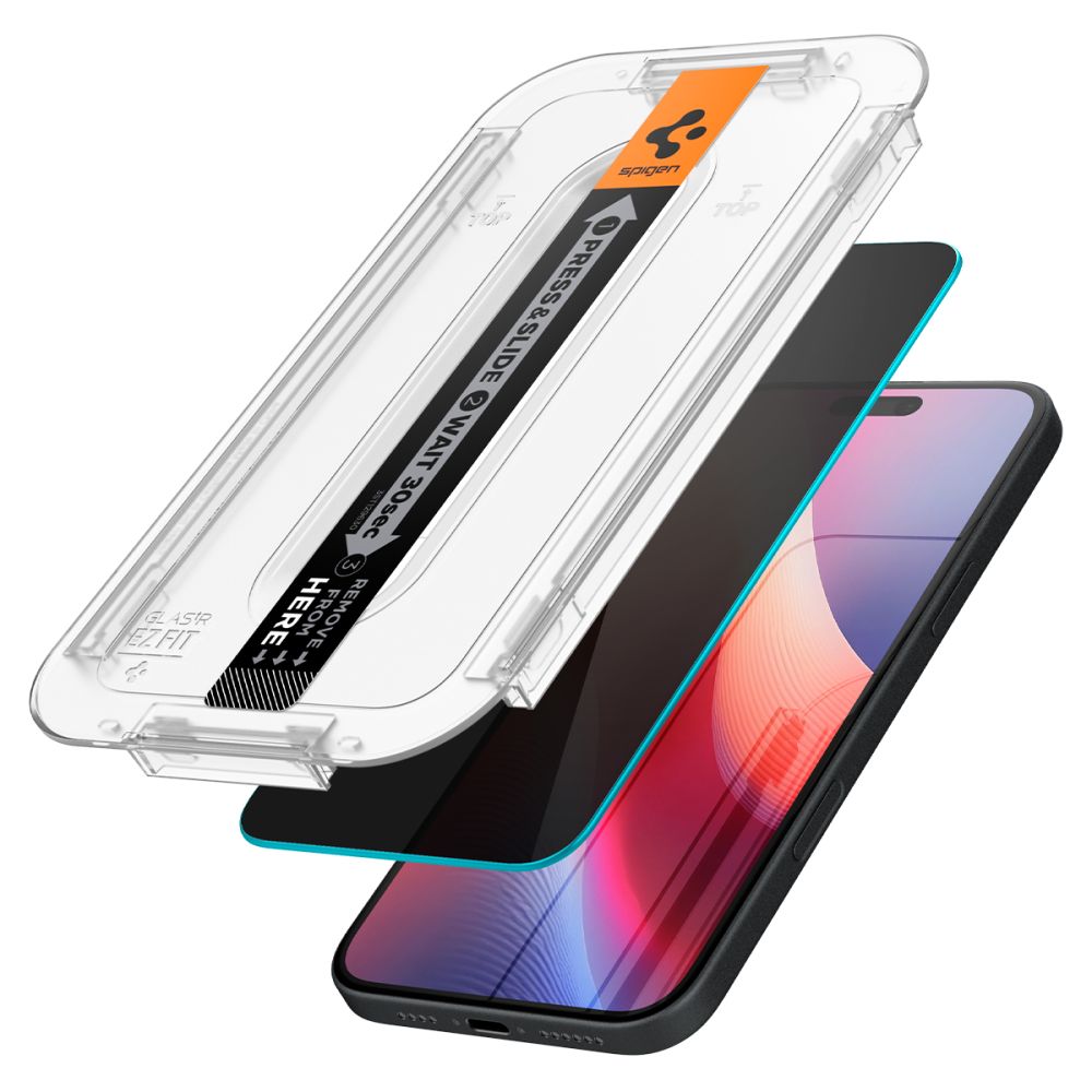 SPIGEN GLAS.TR ”EZ FIT” 2-PACK IPHONE 15 / 16 PRIVACY 8809896752268 AGL06905 - Image 3