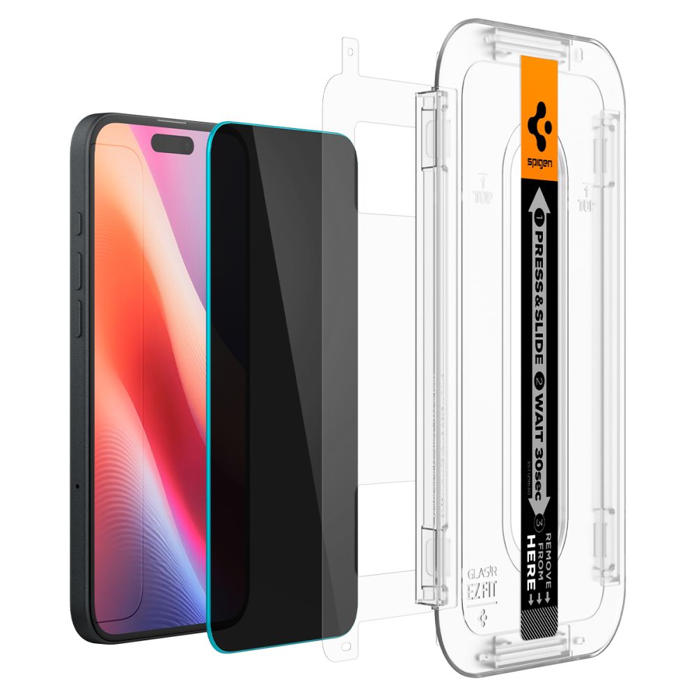 SPIGEN GLAS.TR ”EZ FIT” 2-PACK IPHONE 15 / 16 PRIVACY 8809896752268 AGL06905 - Image 5