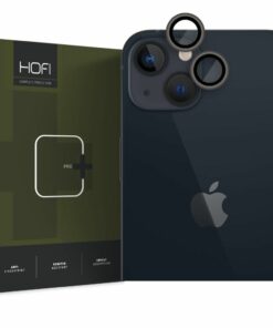 HOFI CAMRING PRO+ προστατευτικό σκληρυμένου γυαλιού για iPhone 14/14 Plus 15/15 Plus μαύρο (9589046925931)