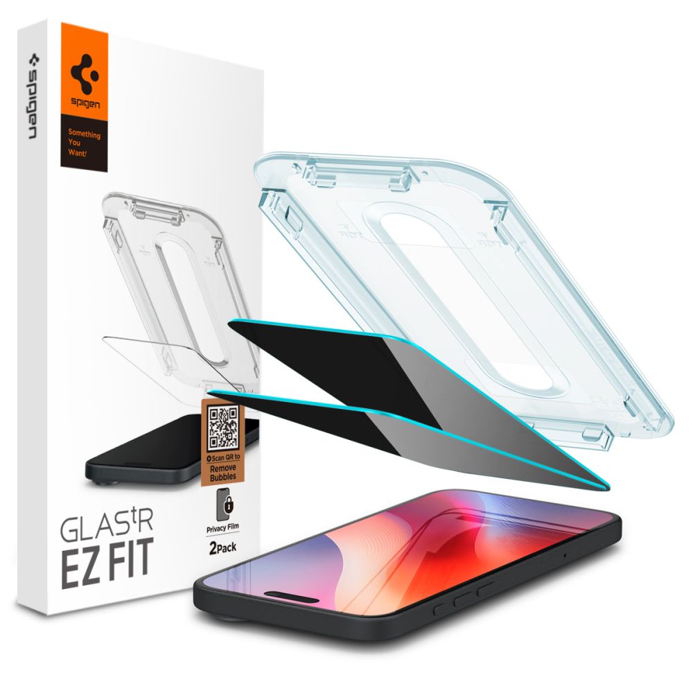 SPIGEN GLAS.TR ”EZ FIT” 2-PACK IPHONE 15 / 16 PRIVACY 8809896752268 AGL06905