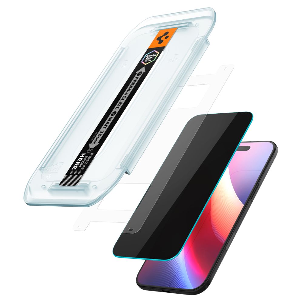 SPIGEN GLAS.TR ”EZ FIT” 2-PACK IPHONE AIR PRIVACY 8800283309928-AGL09862 - Image 7