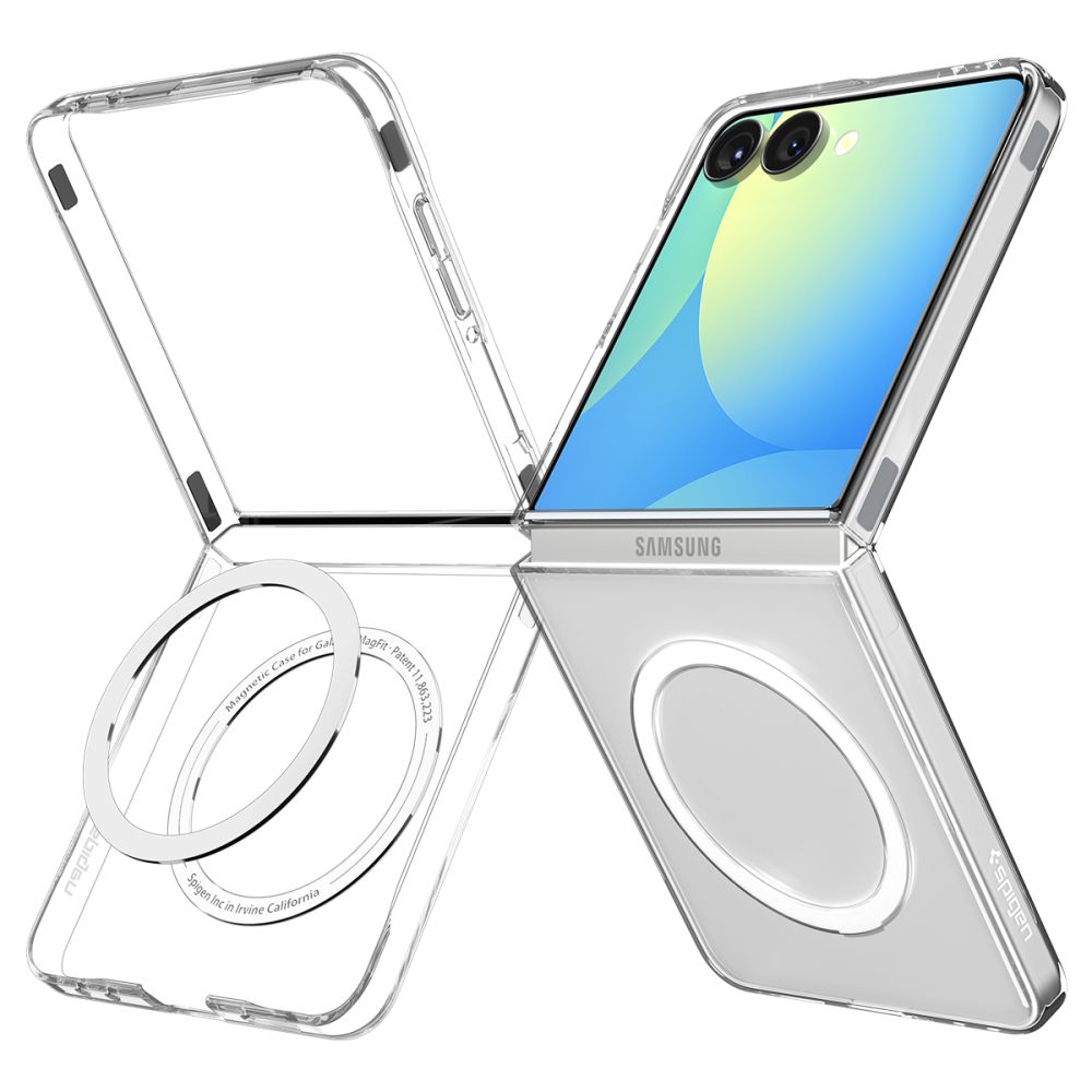 SPIGEN AIRSKIN MAG MAGSAFE GALAXY Z FLIP 7 CRYSTAL CLEAR/WHITE EAN: 8800283303919 ACS09556