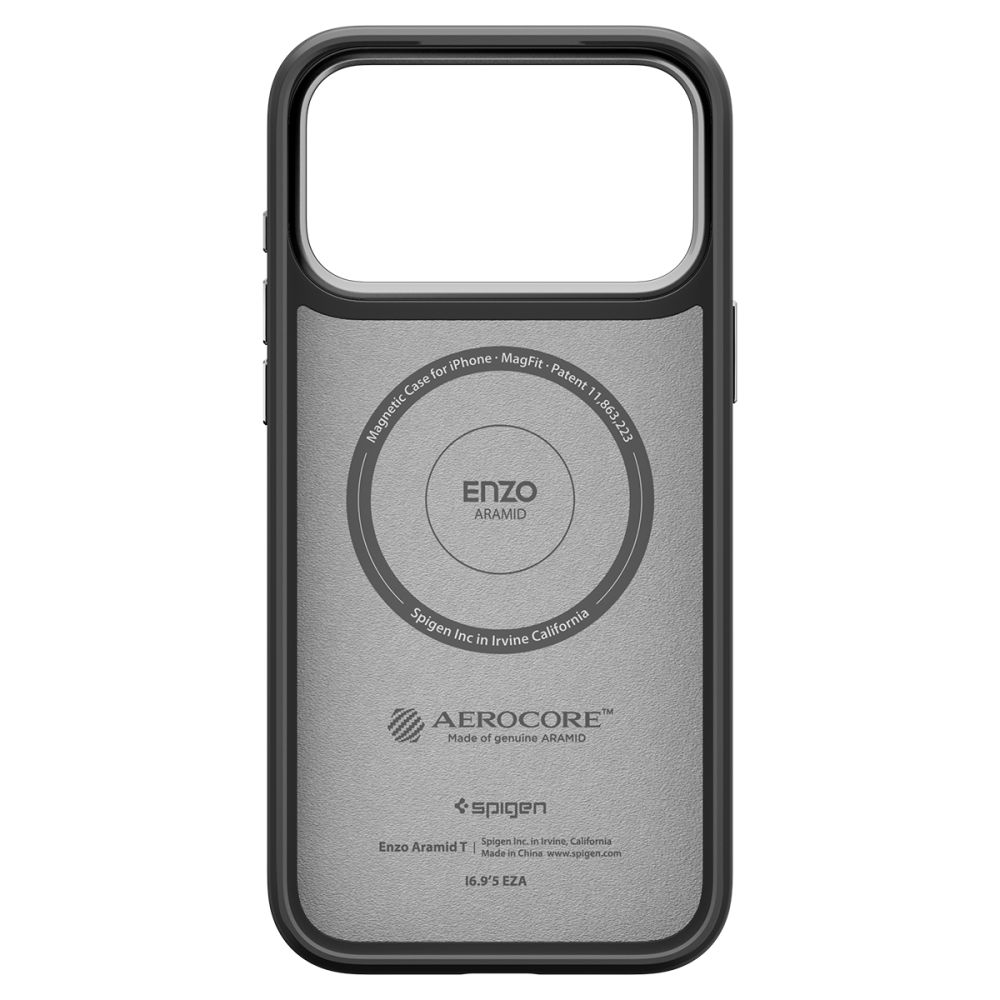 SPIGEN ENZO ARAMID ”T” MAG MAGSAFE IPHONE 17 PRO BLACK/SILVER EAN: 8800283310870 ACS09958 - Image 5