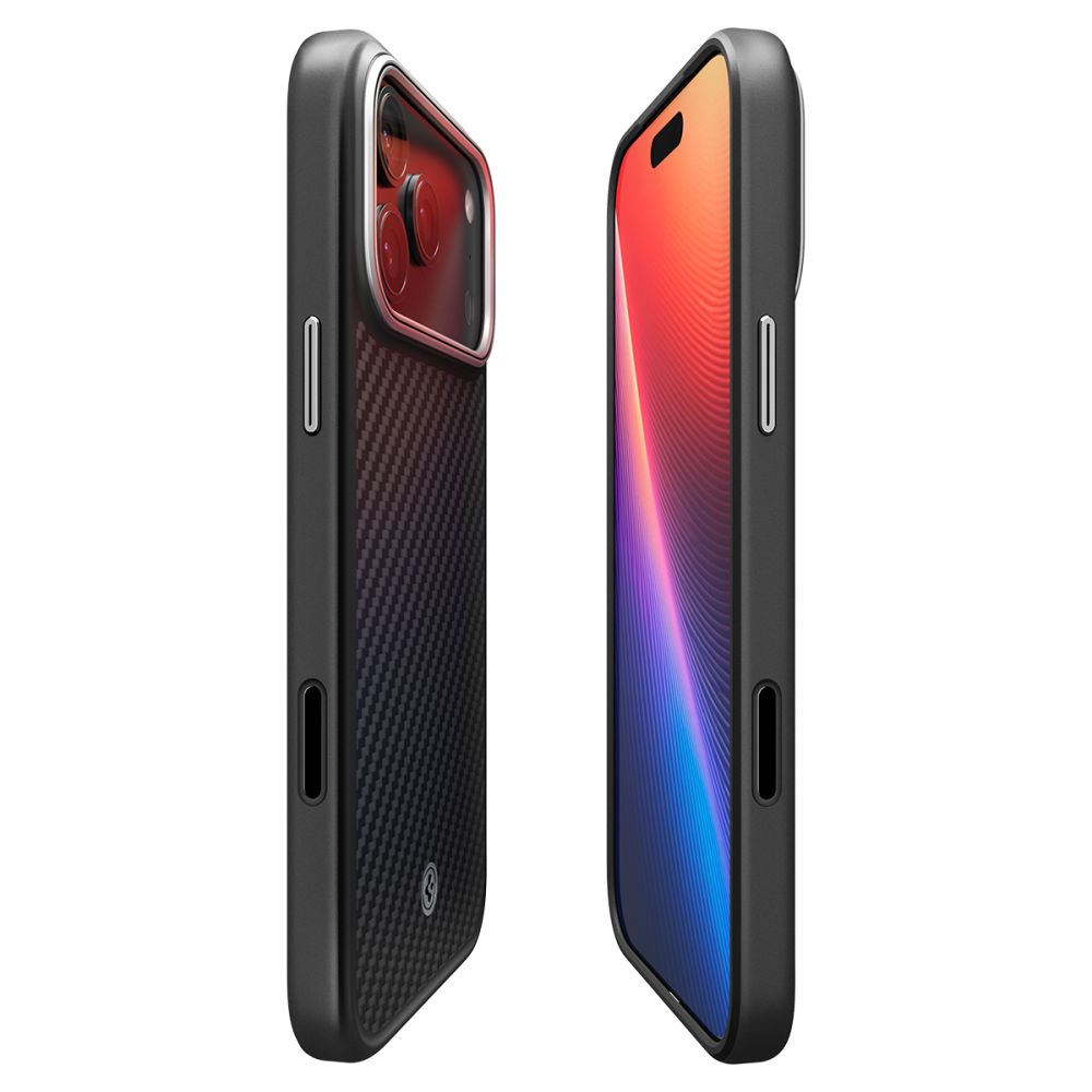 SPIGEN ENZO ARAMID ”T” MAG MAGSAFE IPHONE 17 PRO BLACK/SILVER EAN: 8800283310870 ACS09958 - Image 7
