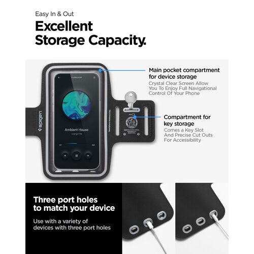SPIGEN A703 DYNAMIC SHIELD ARMBAND BLACK EAN: 8809971220767 AMP07187 - Image 6