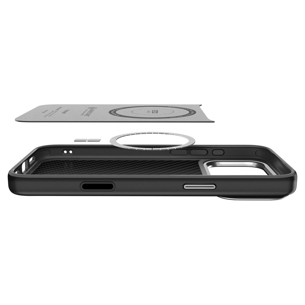 SPIGEN ENZO ARAMID ”T” MAG MAGSAFE IPHONE 17 PRO BLACK/SILVER EAN: 8800283310870 ACS09958 - Image 3