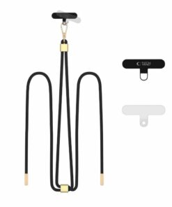 TECH-PROTECT C2S ROPE CROSSBODY STRAP BLACK/GOLD EAN: 5906302312061