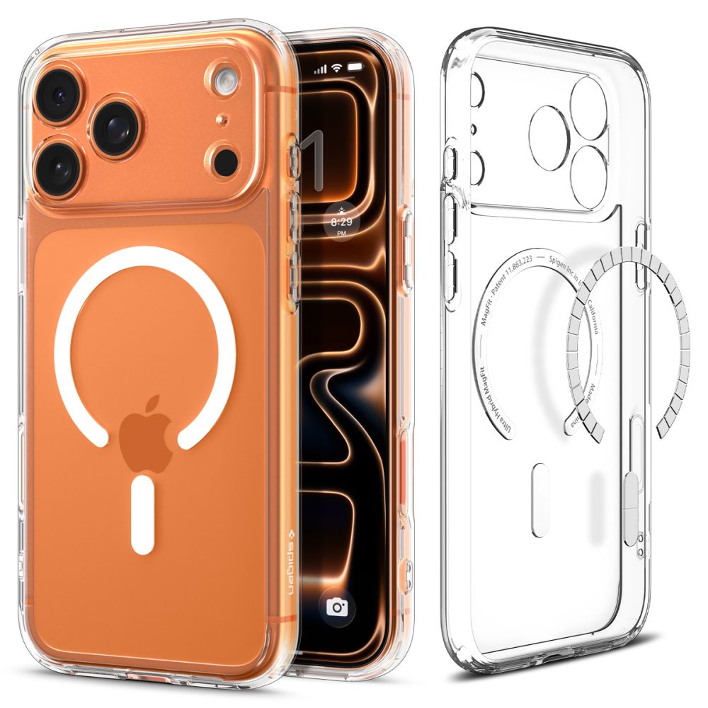 SPIGEN ULTRA HYBRID MAG MAGSAFE IPHONE 17 PRO MAX CLEAR/WHITE EAN: 8800283314144 ACS10282