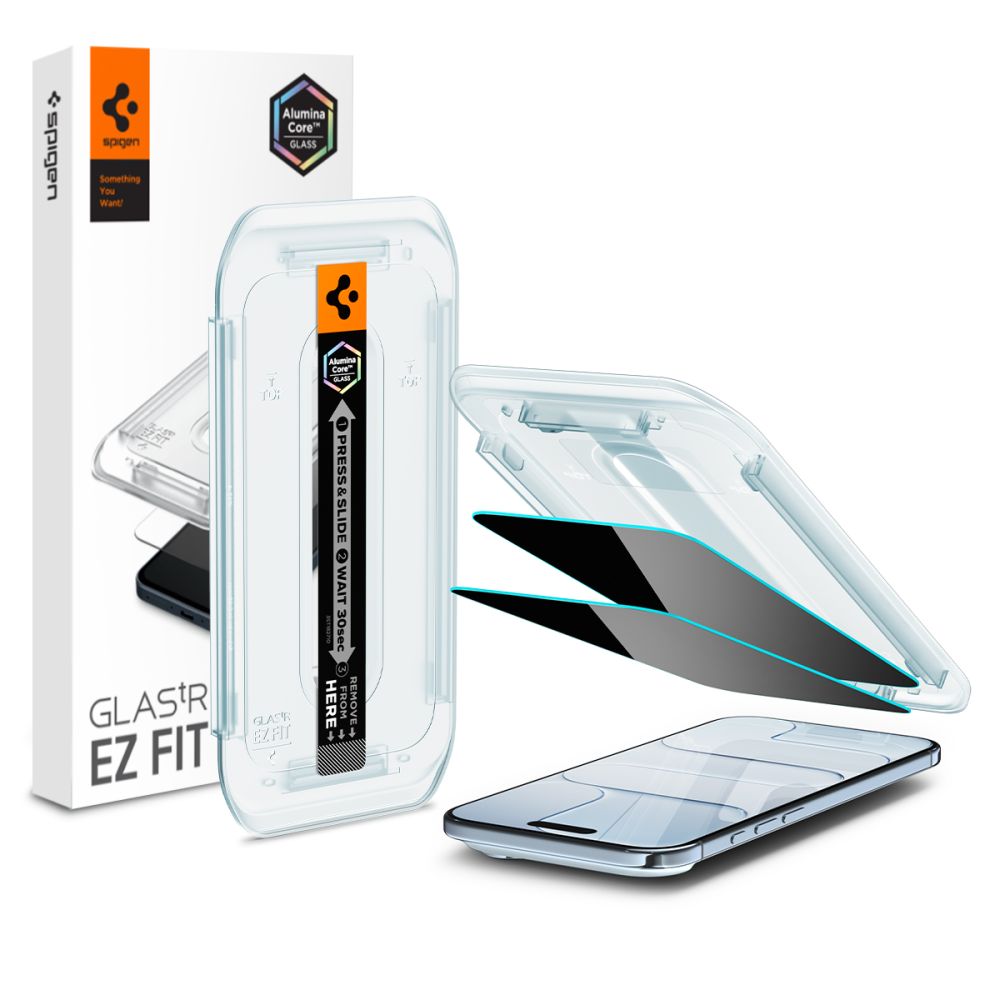 SPIGEN GLAS.TR ”EZ FIT” 2-PACK IPHONE AIR PRIVACY 8800283309928-AGL09862 - Image 2