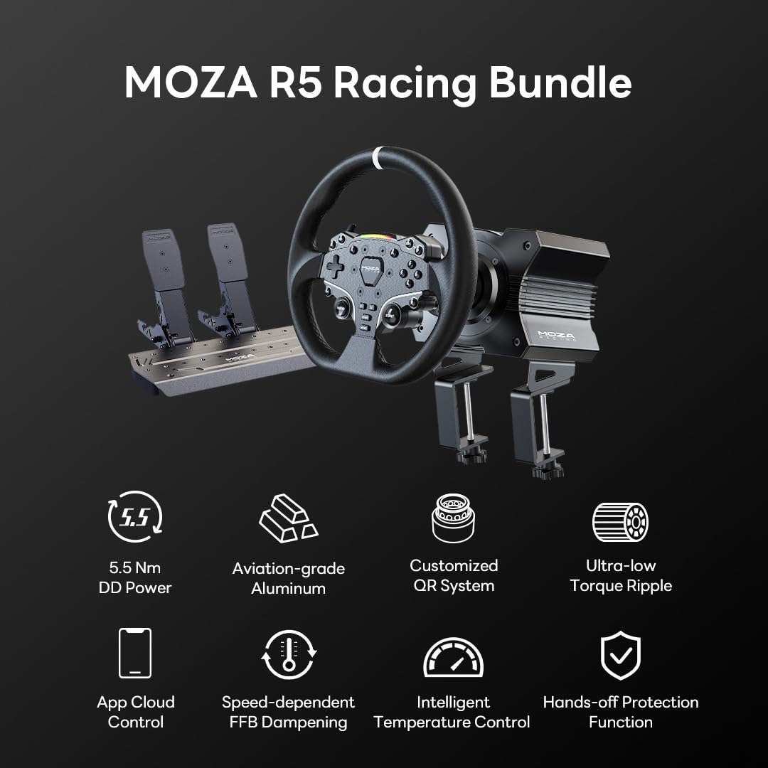 MOZA SIM RACING R5 RACING BUNDLE ( RS20 ) - Image 3