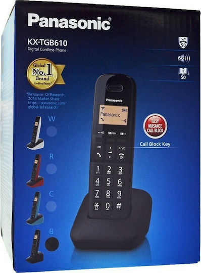 Ασύρματο Τηλέφωνο Panasonic KX-TGB610 Μαύρο - Image 4