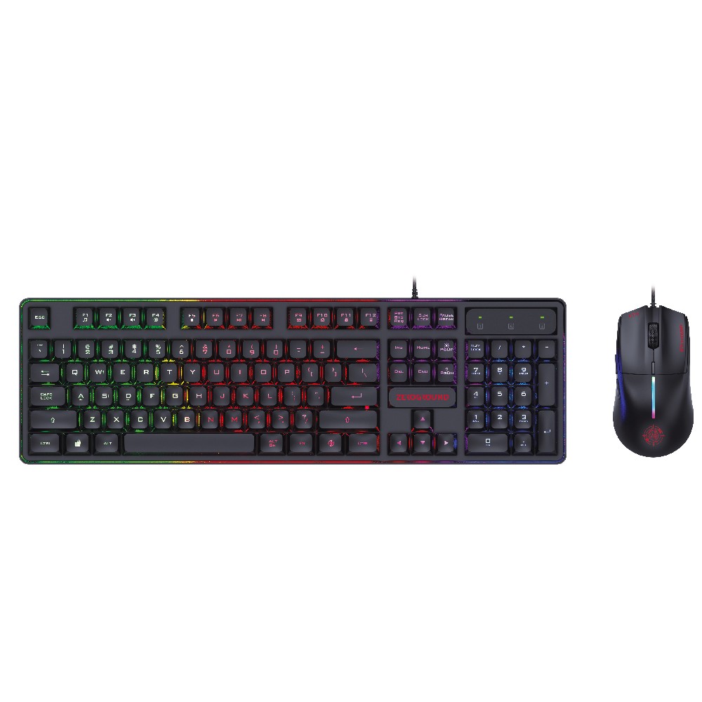 Ενσύρματο Πληκτρολόγιο & Ποντίκι Gaming RGB Zeroground KB-2400GUMS AZAI v3.0 - Image 2