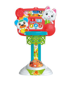 Baby Clementoni Βρεφικό Εκπαιδευτικό Παιχνίδι Μπασκετάκιας Με Μπάλα Για 18+ Μηνών