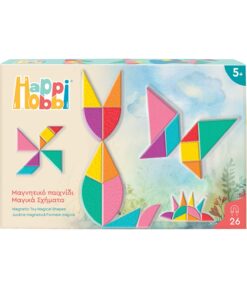 HappiHobbi Μαγικά Σχήματα 26 Εκπαιδευτικοί Χάρτινοι Μαγνήτες Για 5+ Χρονών