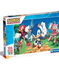Clementoni Παιδικό Παζλ Maxi Super Color Sonic The Hedgehog 104 τμχ