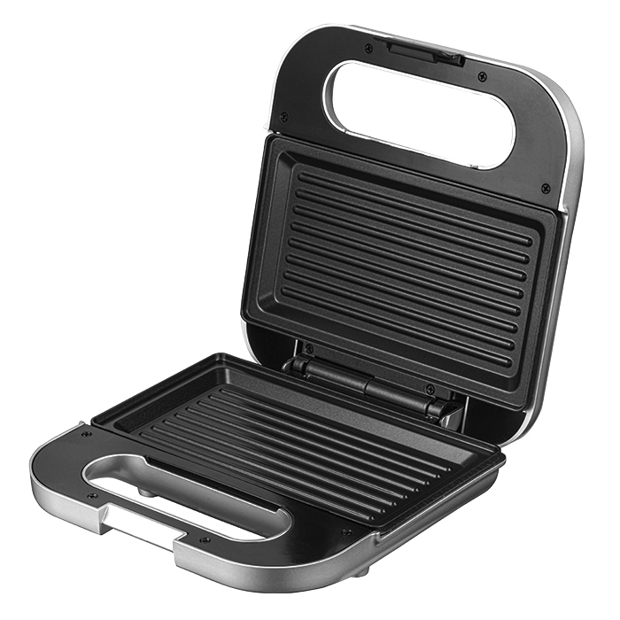Τοστιέρα με αντικολλητικές grill πλάκες, 750W - LiFE DELI Silver Matt Series - Image 4
