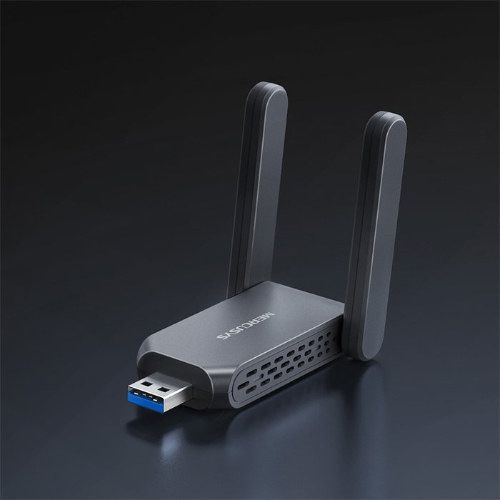 BE6500 Wi-Fi 7 High-Gain Wireless USB Adapter - MERCUSYS MA37BEH BE6500 - Image 4