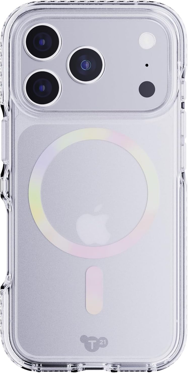 TECH21 IPHONE 17 PRO CASE (T21-11353) EVOCRYSTAL W/MAGSAFE IRIDESCENT