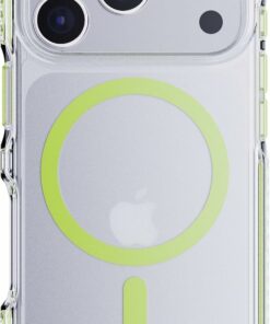 TECH21 IPHONE 17 PRO CASE (T21-11396) EVOCRYSTAL W/MAGSAFE CLEAR/GLOW GREEN