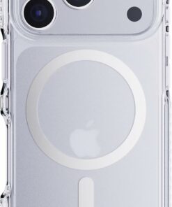 TECH21 IPHONE 17 PRO CASE (T21-11397) EVOCRYSTAL W/MAGSAFE CLEAR/METALIC SILVER
