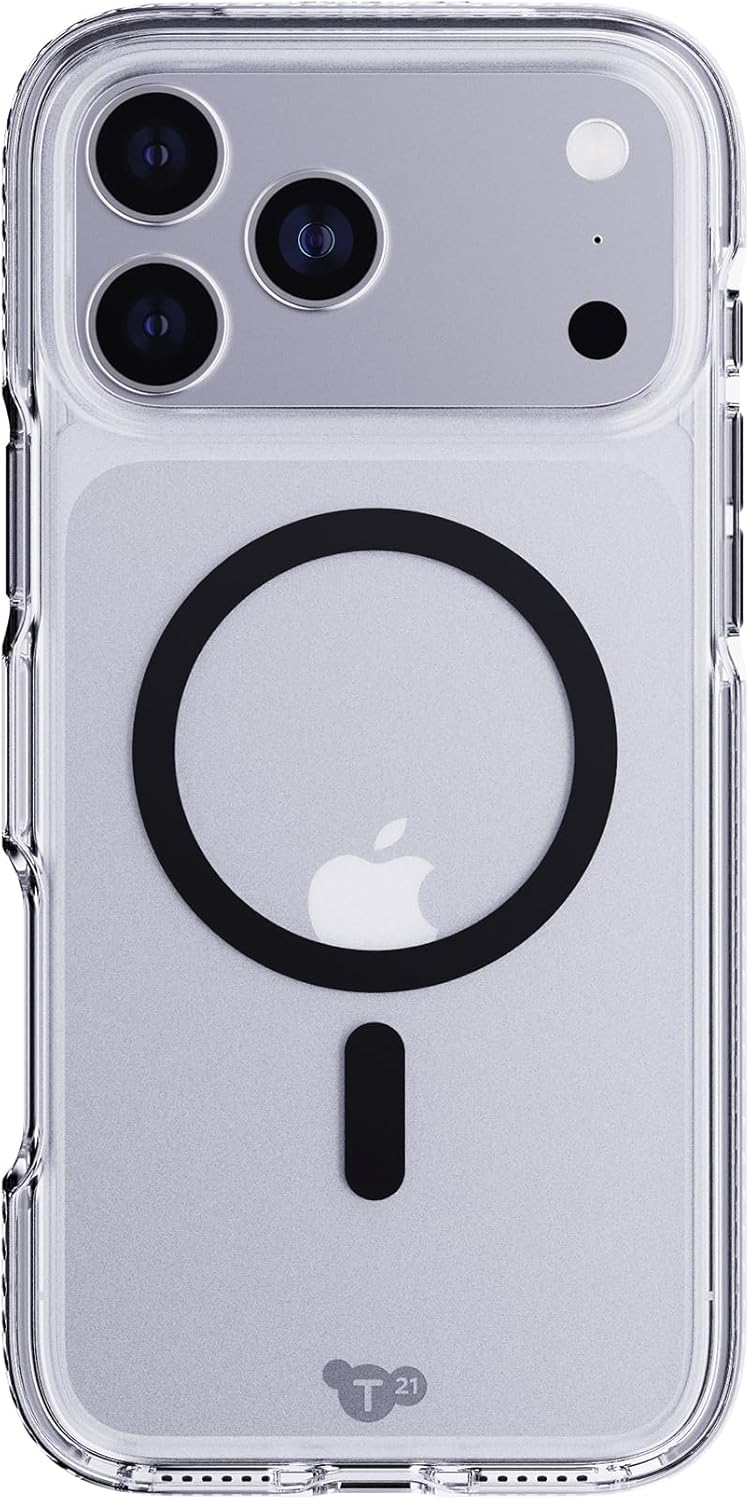 TECH21 IPHONE 17 PRO MAX CASE (T21-11335) EVOCRYSTAL W/MAGSAFE-CLEAR/BLACK
