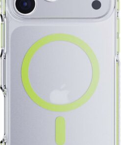 TECH21 IPHONE 17 PRO MAX CASE (T21-11429) EVOCRYSTAL W/MAGSAFE CLEAR/GLOW GREEN