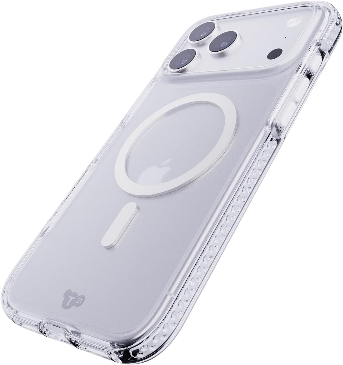 TECH21 IPHONE 17 PRO MAX CASE (T21-11430) EVOCRYSTAL W/MAGSAFE CLEAR/METALIC SILVER - Image 3