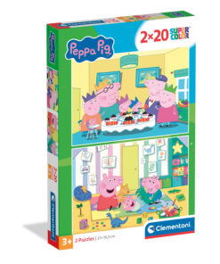 Clementoni Παιδικό Παζλ Super Color Peppa Pig 2x20 τμχ