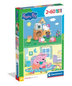 Clementoni Παιδικό Παζλ Super Color Peppa Pig 2x60 τμχ