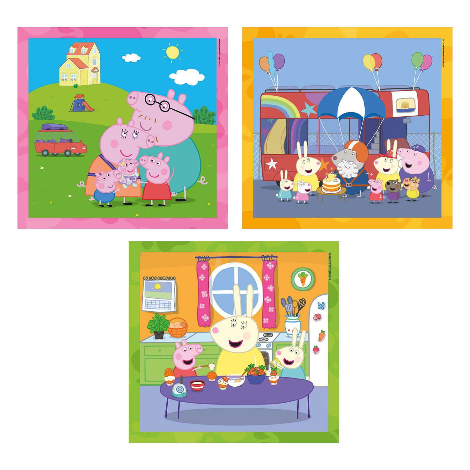 Clementoni Παιδικό Παζλ Super Color Peppa Pig 3x48 τμχ - Image 2