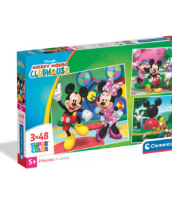 Clementoni Παιδικό Παζλ Super Color Disney Mickey Mouse Club House 3x48 τμχ