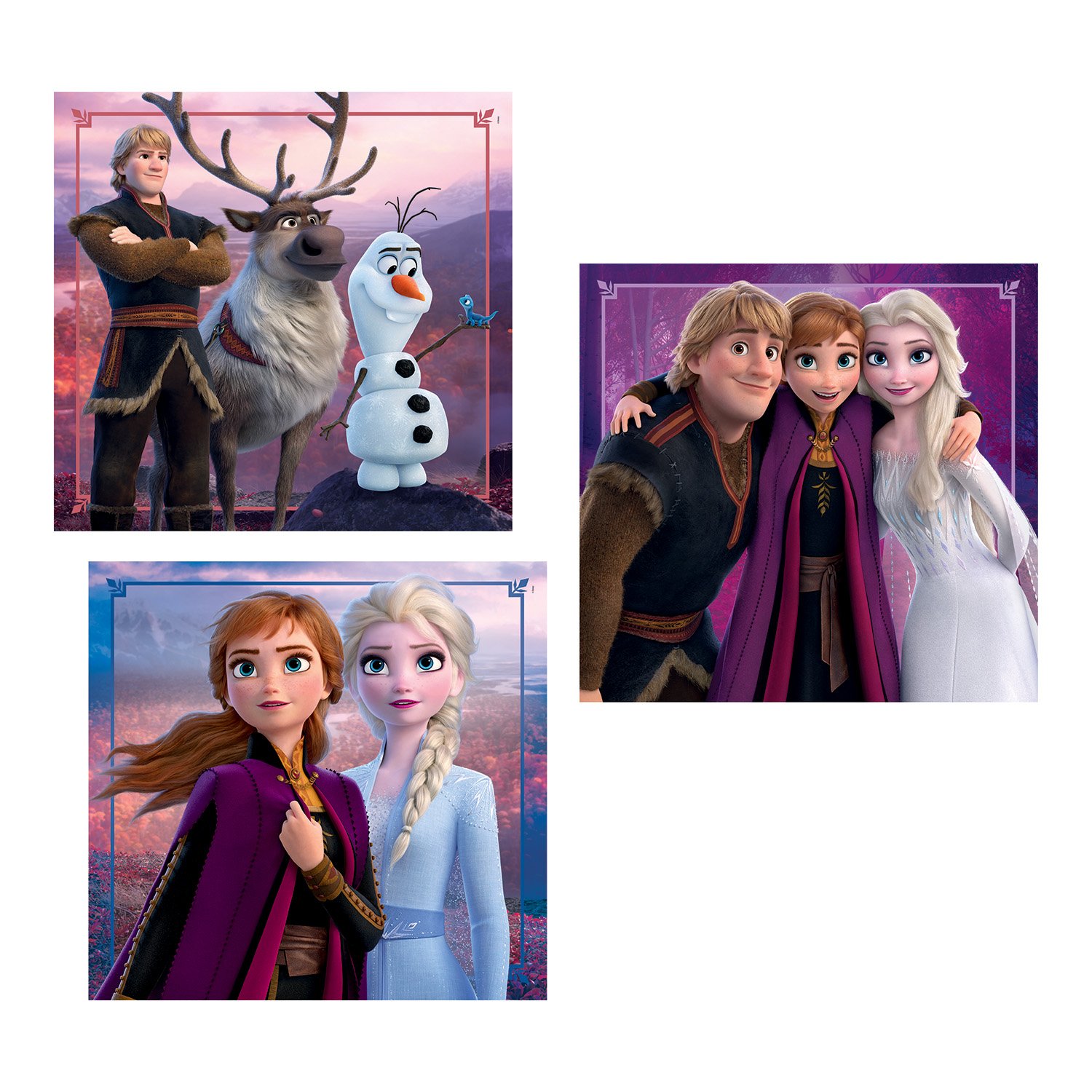 Clementoni Παιδικό Παζλ Super Color Disney Frozen II 3x48 τμχ - Image 2
