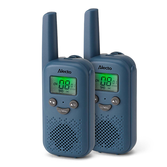 Walkie talkie με εμβέλεια έως και 6 km, σε μπλε χρώμα. - ALECTO FR10BU