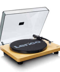 Πικάπ με λειτουργία μετατροπής MP3 και βύσμα EE/UK, σε καφέ χρώμα. - LENCO L-30WD