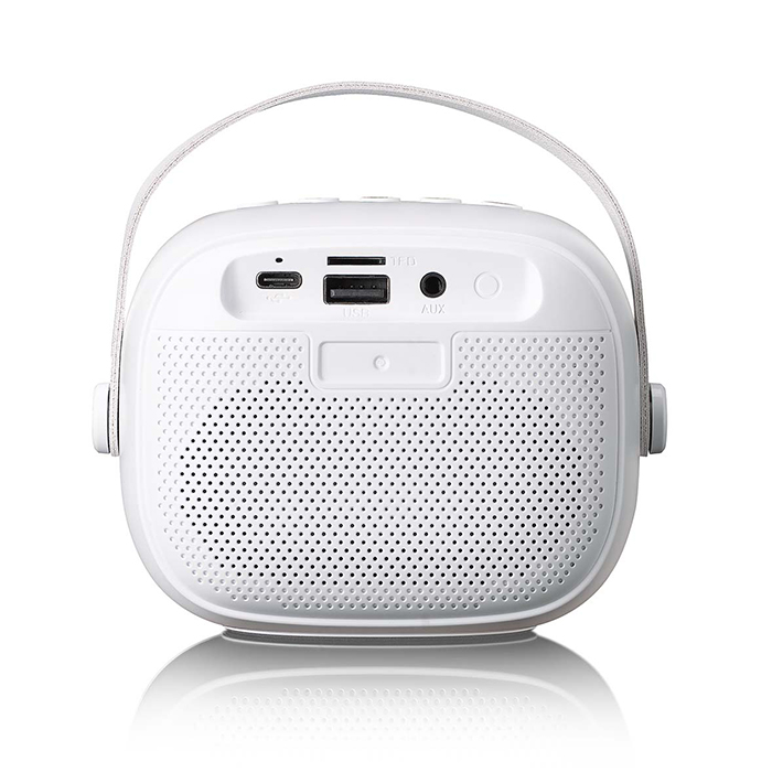 Ηχείο Bluetooth με ασύρματο μικρόφωνο, RGB φωτισμό και λειτουργία Karaoke. - LENCO BTC-020WH - Image 3