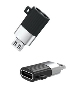 Αντάπτορας USB High-Speed type-C θηλ. - Micro USB αρσ., σε μαύρο/ασημί χρώμα - XO NB149-C