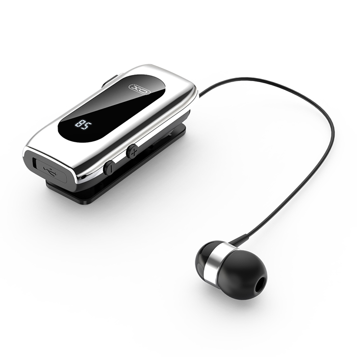 In-ear Bluetooth ακουστικό με επεκτεινόμενο καλώδιο - XO BE37
