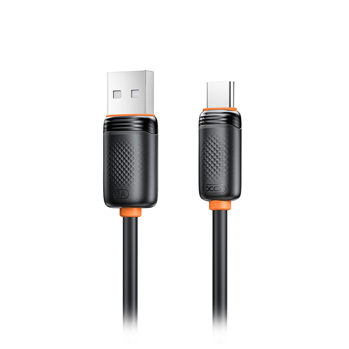 Καλώδιο High-Speed USB A αρσ. - USB Type-C αρσ. 15W, 1.00m σε μαύρο χρώμα - XO NB302 BLACK - Image 2
