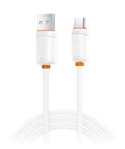 Καλώδιο High-Speed USB A αρσ. - USB Type-C αρσ. 15W, 1.00m σε λευκό χρώμα - XO NB302 WHITE