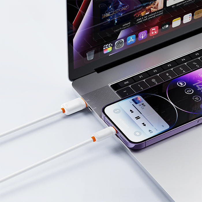 Καλώδιο High-Speed USB A αρσ. - USB Type-C αρσ. 15W, 1.00m σε λευκό χρώμα - XO NB302 WHITE - Image 4