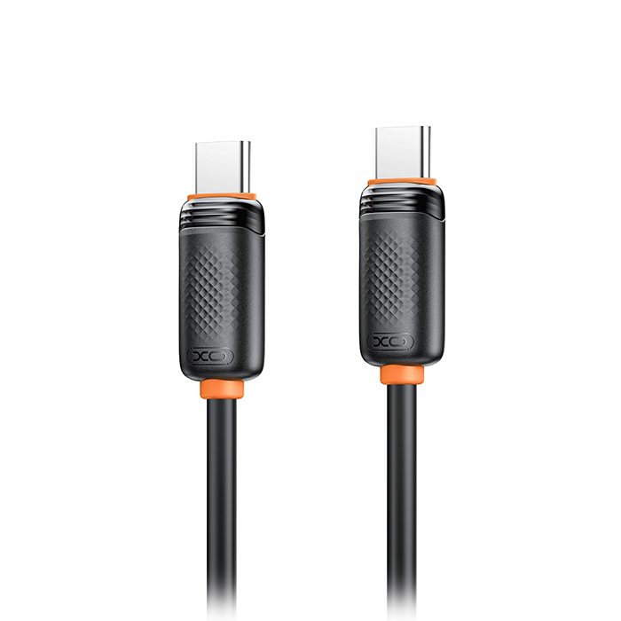 Καλώδιο USB High-Speed Τype-C αρσ. - USB Type-C αρσ. 60W, 1.00m σε μαύρο χρώμα - XO NB-Q302B BLACK - Image 2