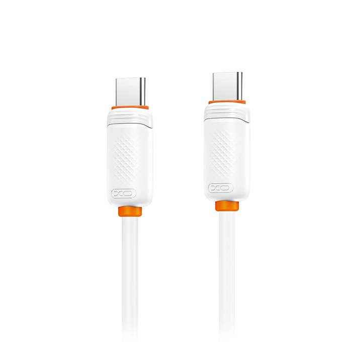 Καλώδιο USB High-Speed Τype-C αρσ. - USB Type-C αρσ. 60W, 1.00m σε λευκό χρώμα - XO NB-Q302B WHITE - Image 2