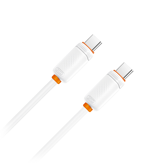 Καλώδιο USB High-Speed Τype-C αρσ. - USB Type-C αρσ. 60W, 1.00m σε λευκό χρώμα - XO NB-Q302B WHITE - Image 3
