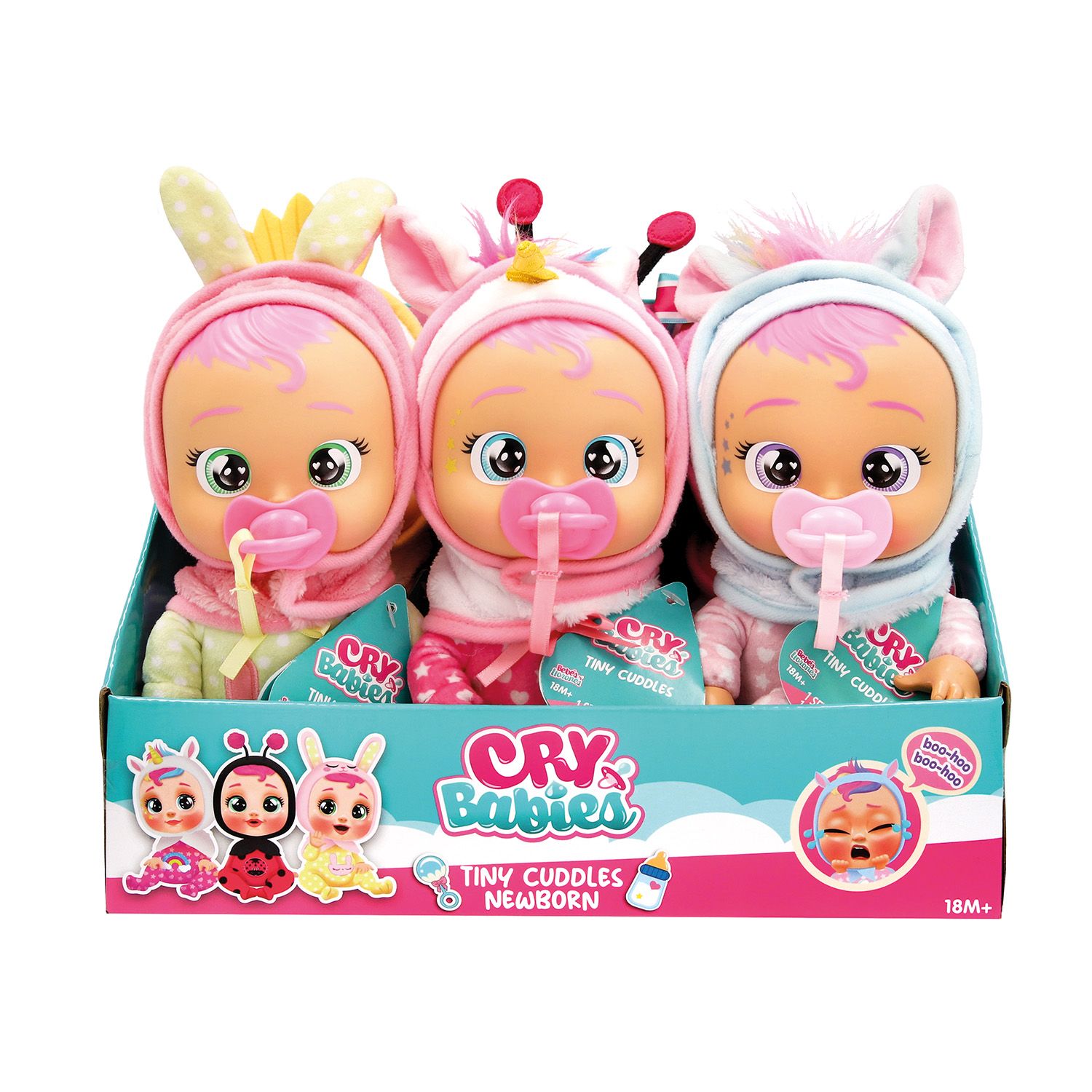 Cry Babies Tiny Cuddles Newborns Διαδραστική Κούκλα Κλαίει Με Αληθινά Δάκρυα - Image 2