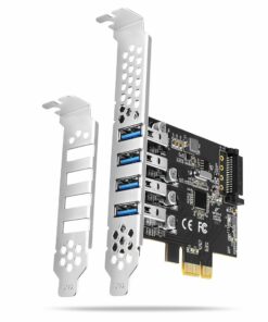 AXAGON PCEU-43RS PCIE ADAPTER 4X USB3.0 UASP, RENESAS, 15-PIN SATA POWER SUPPLY, DUAL POWER
