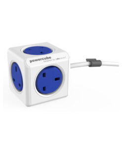 Allocacoc PowerCube Original 5 Outlets – UK 1,5m  (Blue) - Πολύπριζο 5 θέσεων UK 1,5 m Μπλε - (7300BL/UKEXPC)