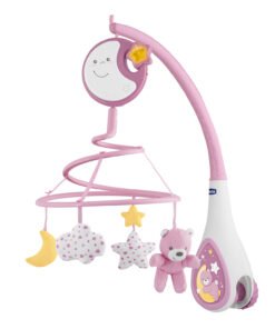 Chicco Βρεφικό Περιστρεφόμενο Κούνιας με Μελωδίες 3 σε 1 Next2Dreams Ροζ Για 0+