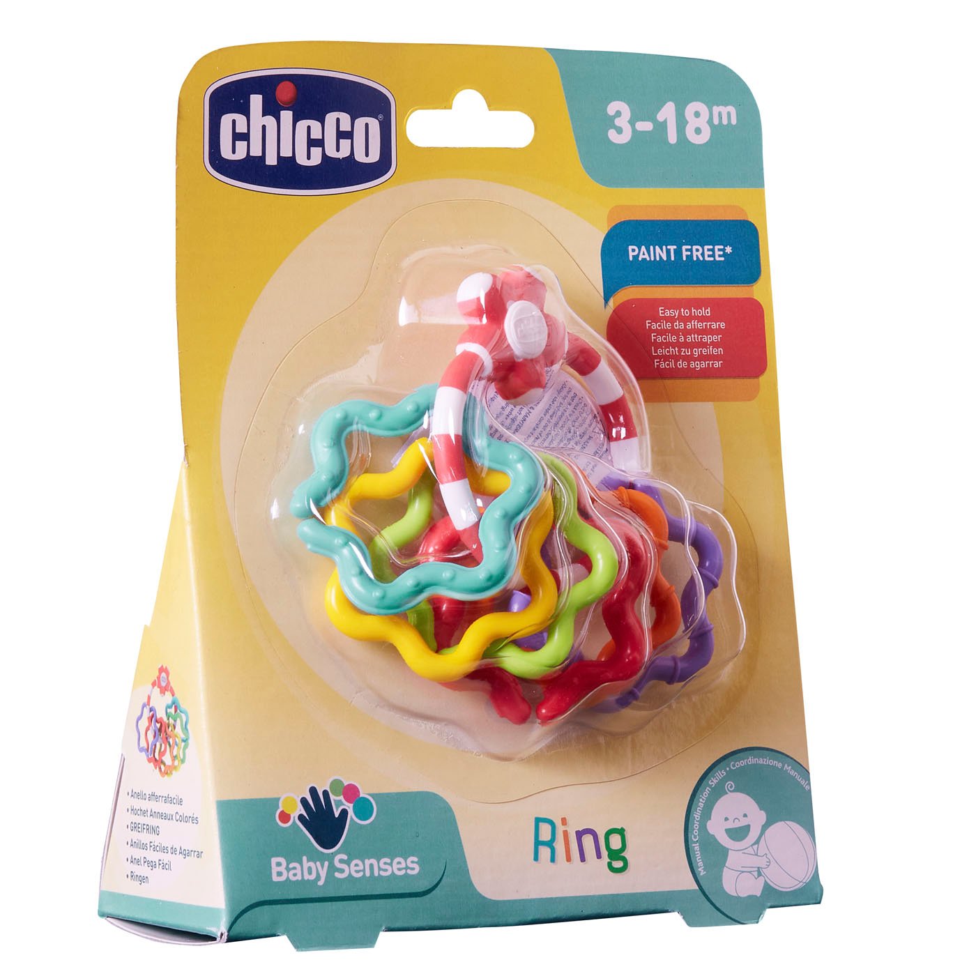 Chicco Βρεφική Κουδουνίστρα Χρωματιστοί Δακτύλιοι Για 3-18 Μηνών - Image 4