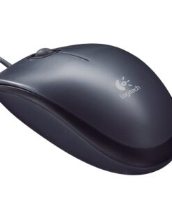 Logitech M90 Optical Mouse (Dark Grey, Wired) (LOGM90)