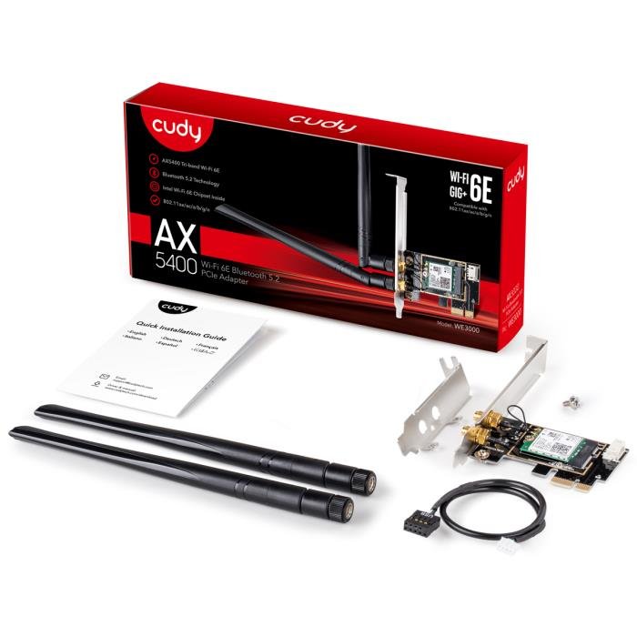 Ασύρματη Κάρτα Δικτύου PCIe Cudy WE3000 v2.0 WiFi 6 Dual-Band - Image 3